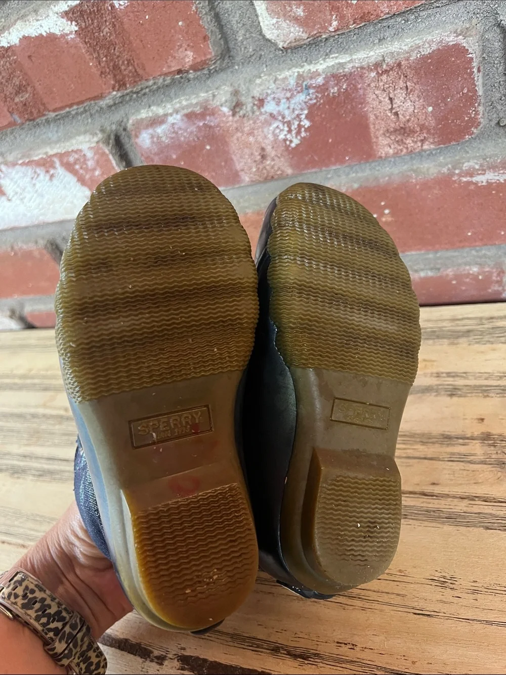 Sperry Saltwater Boot Navy Duck Boots Sparkly